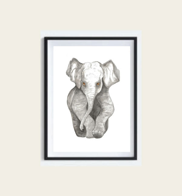 Nursery Art Print - Baby Elephant
