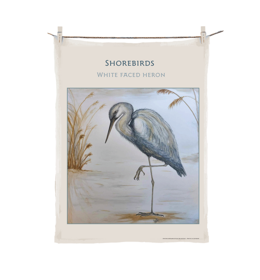 Shorebirds - Tea Towel Heron image 0
