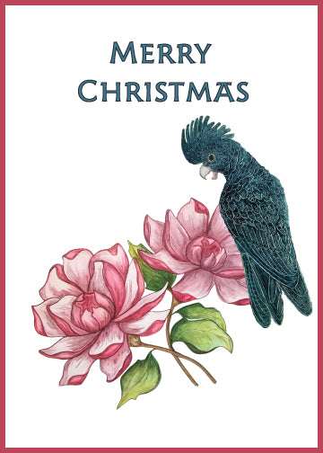 Australian Christmas Cockatoo Greeting Card