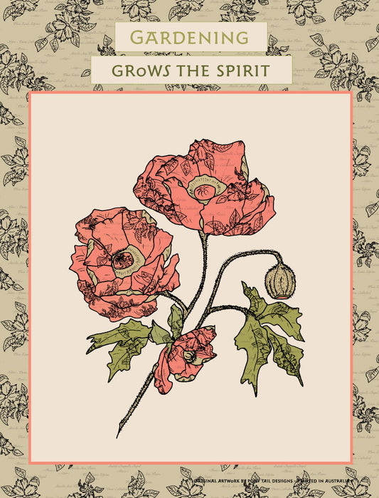 Gardening Grows the Spirit Tea Towel