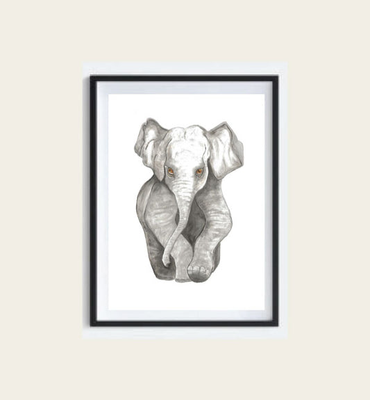 Nursery Art Print - Baby Elephant