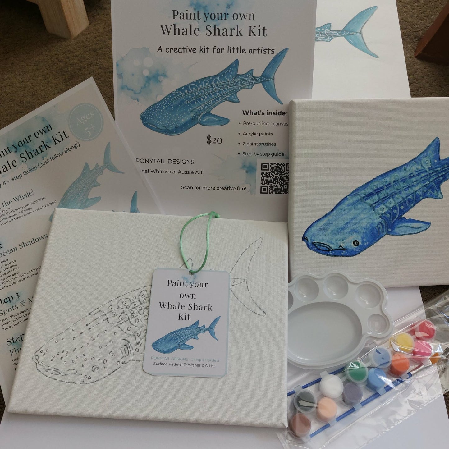 Paint your own Whale Shark Kit