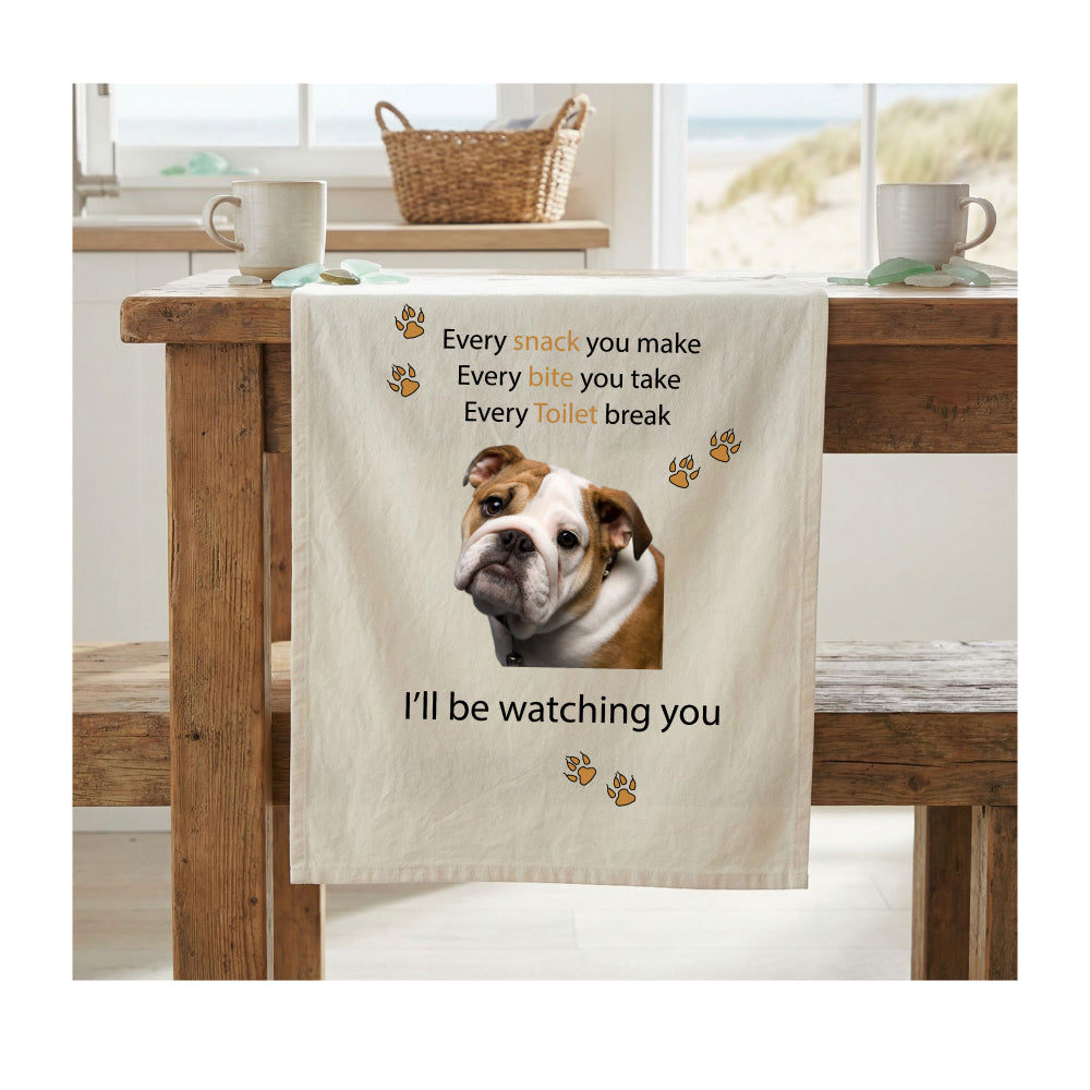 British Bull Dog Tea Towel
