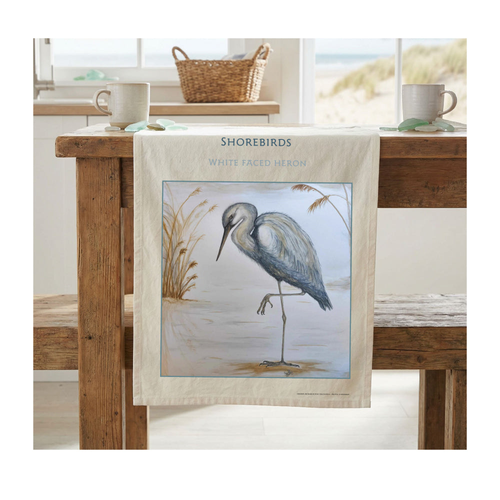 Shorebirds - Tea Towel Heron